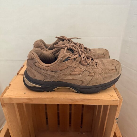 Vionic Size 11 Brown Suede Leather Low Top Performance Comfort Walking Shoes - Picture 4 of 16